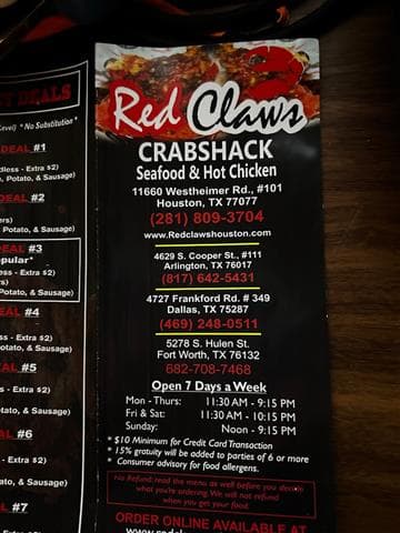 Red Claws Crab Shack Seafood & Hot Chicken Avatar