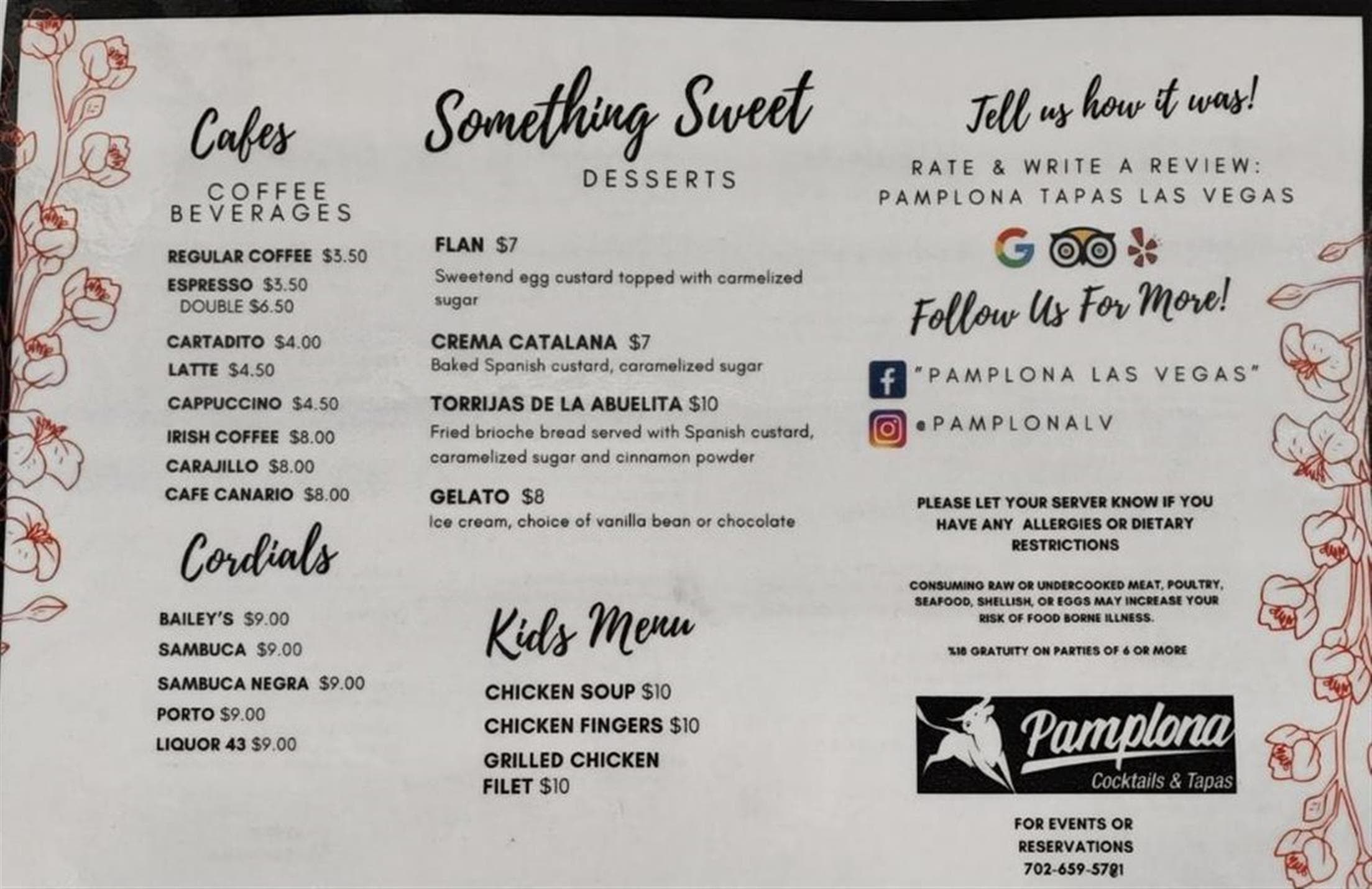 Pamplona Cocktails & Tapas