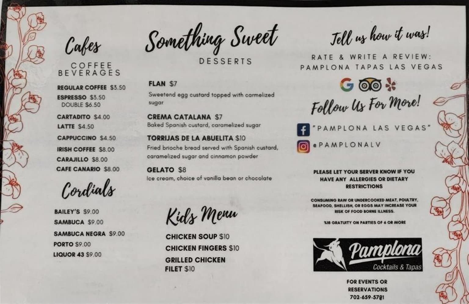 Pamplona Cocktails & Tapas