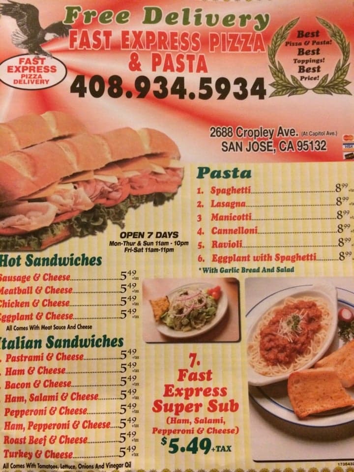 Fast Express Pasta & Pizza