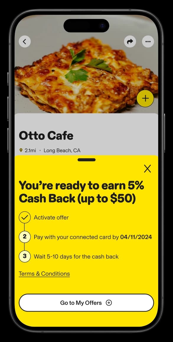 Business page cash back